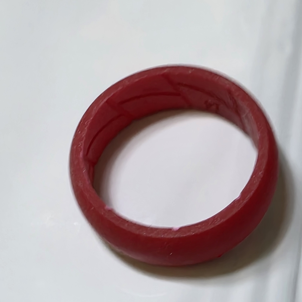 Red Silicone Ring - Picture 2 of 4
